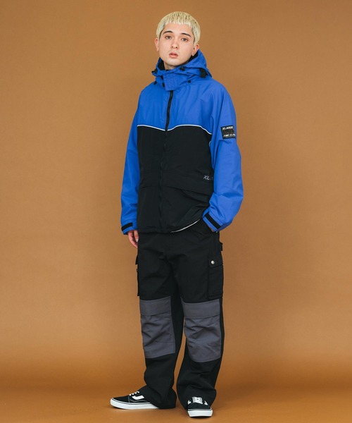 【セール】TWO TONE NYLON HOODED JACKET（ナイロンジャケット）｜XLARGE（エクストララージ）