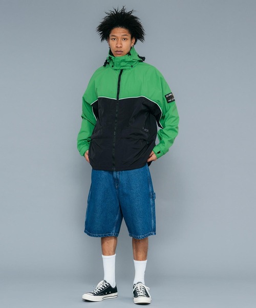 【セール】TWO TONE NYLON HOODED JACKET（ナイロンジャケット）｜XLARGE（エクストララージ）