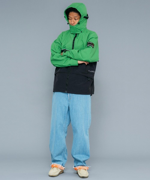 【セール】TWO TONE NYLON HOODED JACKET（ナイロンジャケット）｜XLARGE（エクストララージ）