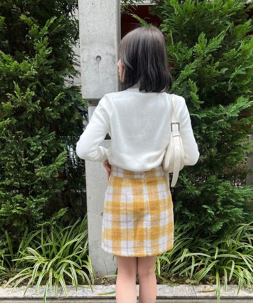 SPIGA(スピーガ)の「起毛チェックタイトスカート(スカート・レディース・ブラック/イエロー・SMALL/MEDIUM)」の12枚目の写真