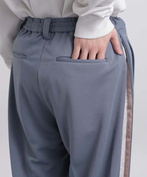 HARE（ハレ）の「ジャガードシークレットラインパンツ(HARE)（その他パンツ・メンズ・ブラック/ホワイト/ライトインディゴブルー・FREE）」の18枚目の写真