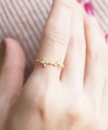 【星座シリーズ】金属アレルギー対応 ホロスコープチェーンリング