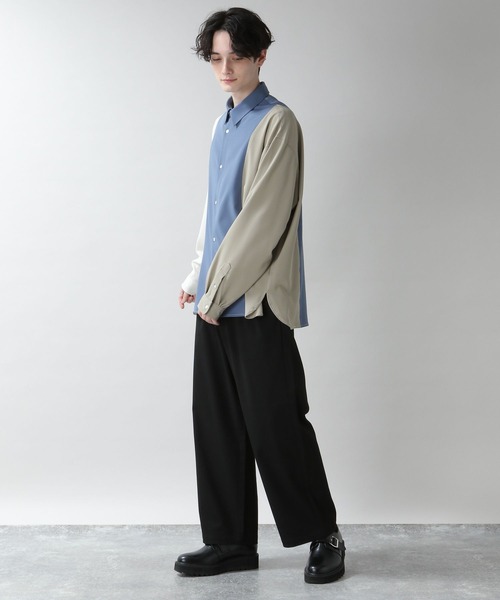 RAGEBLUE（レイジブルー）の「ラグイージー/ドルマンスリーブ切り替えシャツ（シャツ/ブラウス・メンズ・ベージュ系その他/ブルー系その他/その他/ホワイト系その他・SMALL/MEDIUM/LARGE）」の22枚目の写真