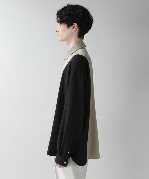 RAGEBLUE（レイジブルー）の「ラグイージー/ドルマンスリーブ切り替えシャツ（シャツ/ブラウス・メンズ・ベージュ系その他/ブルー系その他/その他/ホワイト系その他・SMALL/MEDIUM/LARGE）」の11枚目の写真