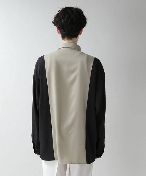 RAGEBLUE（レイジブルー）の「ラグイージー/ドルマンスリーブ切り替えシャツ（シャツ/ブラウス・メンズ・ベージュ系その他/ブルー系その他/その他/ホワイト系その他・SMALL/MEDIUM/LARGE）」の12枚目の写真