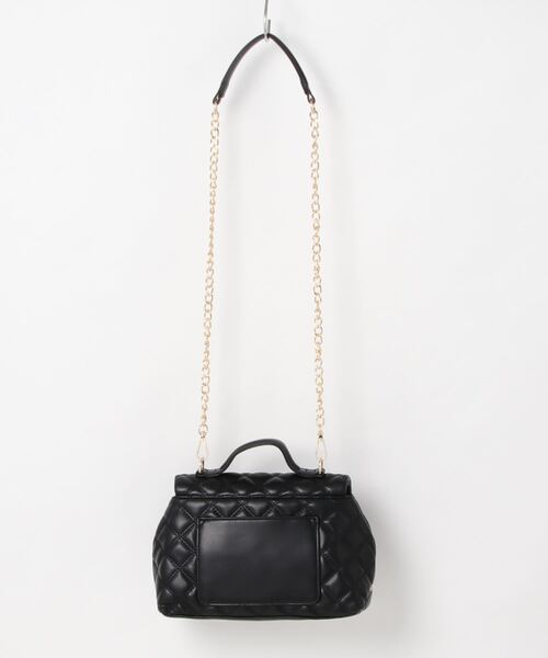 MISCH MASCH（ミッシュマッシュ）の「キルティングフラップミニバック（ショルダーバッグ・レディース・キナリ/ブラック/ピンク系その他・FREE）」の6枚目の写真