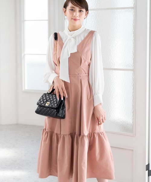 MISCH MASCH（ミッシュマッシュ）の「キルティングフラップミニバック（ショルダーバッグ・レディース・キナリ/ブラック/ピンク系その他・FREE）」の13枚目の写真