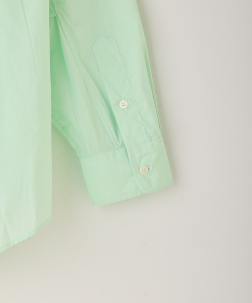 WHIMSIC(ウィムジック)の「【UNISEX/新色追加】ポプリンオーバーサイズシャツ(シャツ/ブラウス・メンズ・ブルー/グリーン/ピンク/グリーン系その他/ブルー系その他2/サックスブルー・FREE)」の17枚目の写真