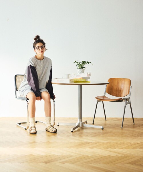 TOWNCRAFT(タウンクラフト)の「TOWN CRAFT/タウンクラフト 別注 ワンポイントロゴ ベースボール ロングスリーブTシャツ/ロンT/9分袖(Tシャツ/カットソー・メンズ・グレー/ネイビー/ベージュ・MEDIUM/LARGE)」の10枚目の写真