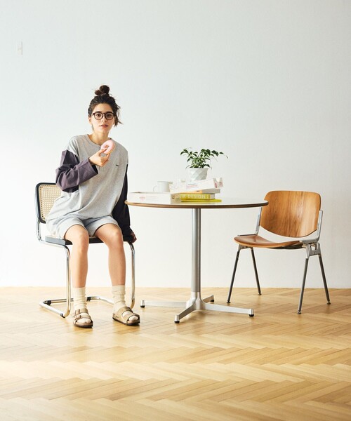 TOWNCRAFT(タウンクラフト)の「TOWN CRAFT/タウンクラフト 別注 ワンポイントロゴ ベースボール ロングスリーブTシャツ/ロンT/9分袖(Tシャツ/カットソー・メンズ・グレー/ネイビー/ベージュ・MEDIUM/LARGE)」の11枚目の写真