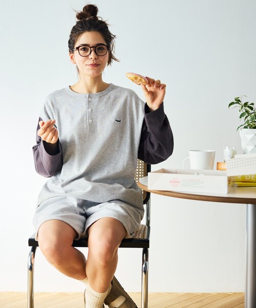 TOWNCRAFT(タウンクラフト)の「TOWN CRAFT/タウンクラフト 別注 ワンポイントロゴ ベースボール ロングスリーブTシャツ/ロンT/9分袖(Tシャツ/カットソー・メンズ・グレー/ネイビー/ベージュ・MEDIUM/LARGE)」の18枚目の写真