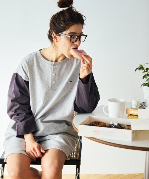 TOWNCRAFT(タウンクラフト)の「TOWN CRAFT/タウンクラフト 別注 ワンポイントロゴ ベースボール ロングスリーブTシャツ/ロンT/9分袖(Tシャツ/カットソー・メンズ・グレー/ネイビー/ベージュ・MEDIUM/LARGE)」の20枚目の写真