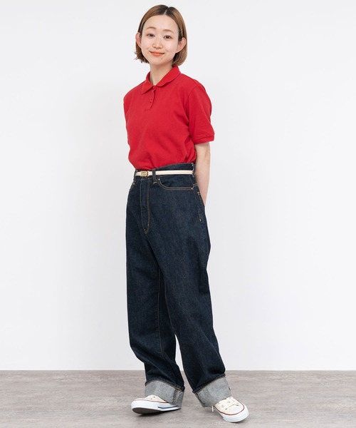 CHILD WOMAN（チャイルドウーマン）の「かのこ ポロシャツ（ポロシャツ・レディース・グリーン/サックスブルー/レッド/ネイビー・FREE）」の10枚目の写真