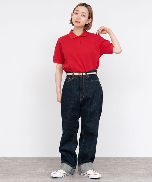 CHILD WOMAN（チャイルドウーマン）の「かのこ ポロシャツ（ポロシャツ・レディース・グリーン/サックスブルー/レッド/ネイビー・FREE）」の11枚目の写真