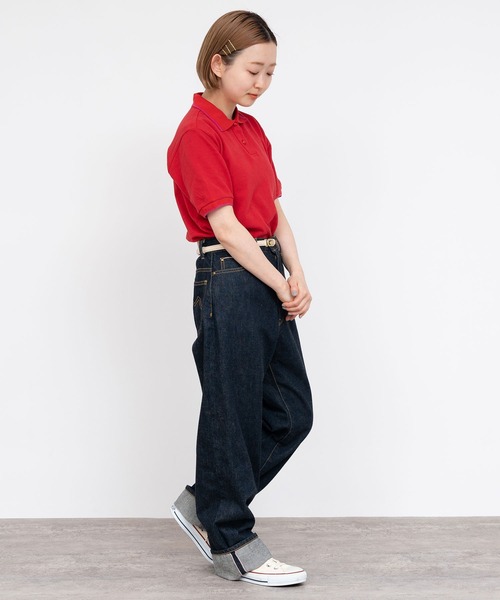 CHILD WOMAN（チャイルドウーマン）の「かのこ ポロシャツ（ポロシャツ・レディース・グリーン/サックスブルー/レッド/ネイビー・FREE）」の14枚目の写真