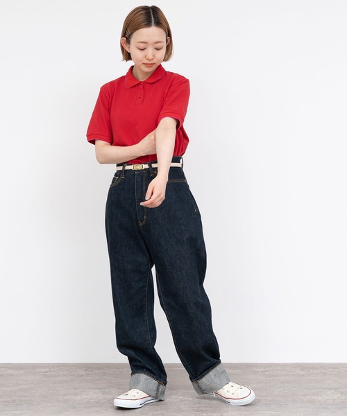 CHILD WOMAN（チャイルドウーマン）の「かのこ ポロシャツ（ポロシャツ・レディース・グリーン/サックスブルー/レッド/ネイビー・FREE）」の15枚目の写真