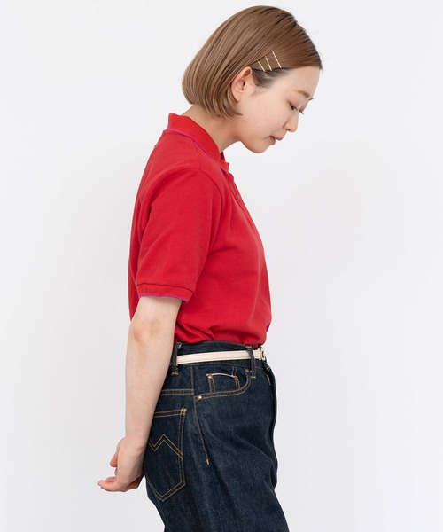 CHILD WOMAN（チャイルドウーマン）の「かのこ ポロシャツ（ポロシャツ・レディース・グリーン/サックスブルー/レッド/ネイビー・FREE）」の9枚目の写真