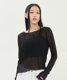 TARGETTO | 【TARGETTO 】カット アウト シースルー ロング スリーブ Tシャツ / CUT OUT SEE THROUGH LONG SLEEVE TEE SHIRT(Tシャツ/カットソー)