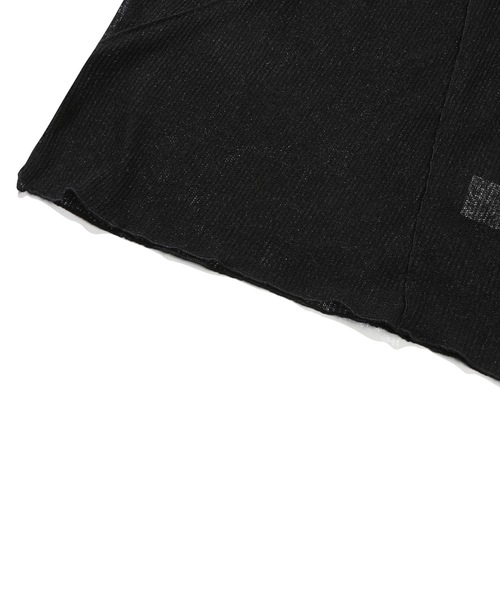 TARGETTO(ターゲット)の「【TARGETTO 】カット アウト シースルー ロング スリーブ Tシャツ / CUT OUT SEE THROUGH LONG SLEEVE TEE SHIRT(Tシャツ/カットソー・レディース・ライトグレー/ブラック・FREE)」の15枚目の写真