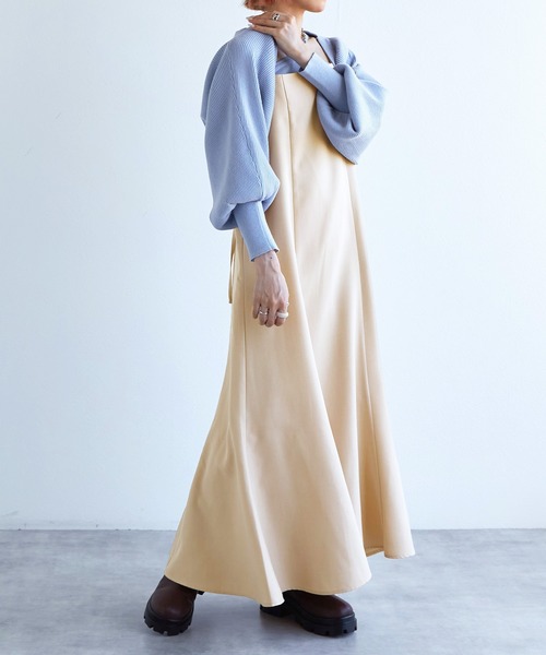はち❣️新品 リフレクト 洗えるワンピース セットアップ ワンピース w closet（ダブルクローゼット）の「【セットアップ対応】リネン
