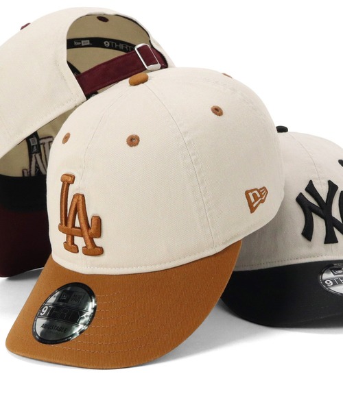 NEW ERA(ニューエラ)の「ニューエラキャップ 2トーン ニューヨークヤンキース ONSPOTZ別注(キャップ・メンズ・ホワイト系その他3/ホワイト系その他/ホワイト系その他2/ストーン/ホワイト系その他5/ホワイト系その他6/ホワイト系その他7/ホワイト系その他4/ホワイト/ホワイト×レッド・FREE/ML/SM/LXL)」の2枚目の写真