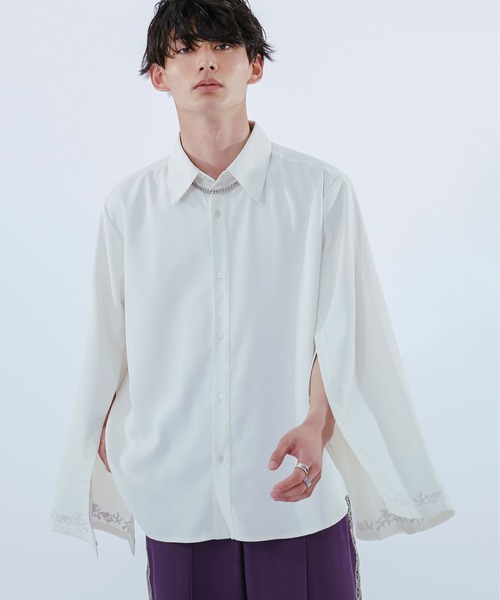 【オフホワイト】袖スリットレギュラーシャツ 袖スリット2WAY／シャツ｜INGNI(イング) 公式通販｜INGNI STORE