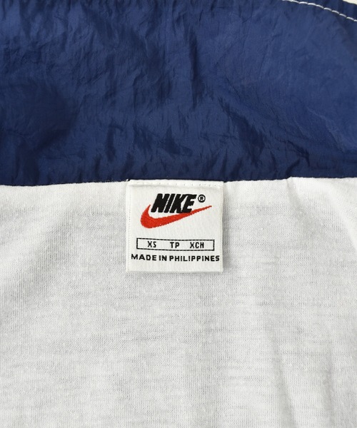 NIKE（ナイキ）の「【ヴィンテージ古着】90's NIKE / ナイキ フルジップ ナイロンジャケット 刺繍入り（ナイロンジャケット・メンズ・ホワイト・X-SMALL）」の9枚目の写真