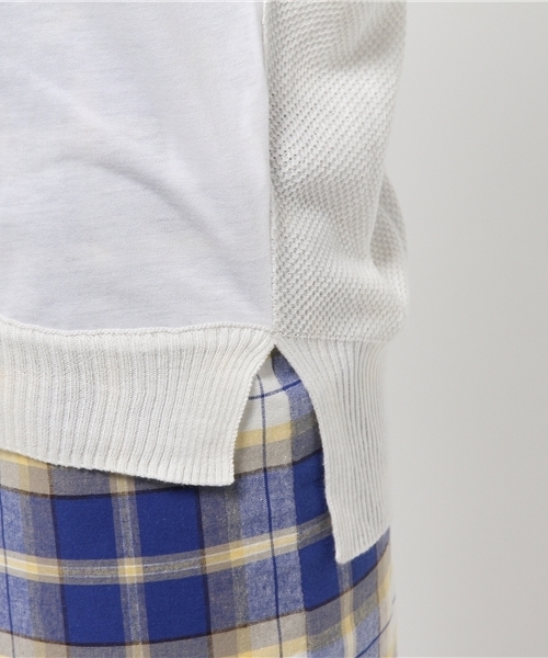 OUTLET（アウトレット）の「【CIAOPANIC TYPY】カット×ニットT（ニット/セーター・レディース・イエロー/ホワイト・FREE）」の8枚目の写真