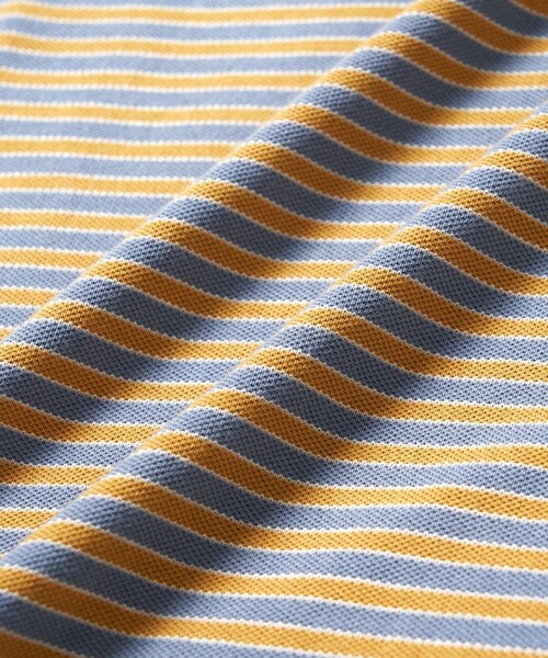 TOWNCRAFT（タウンクラフト）の「Towncraft PREP/タウンクラフトプレップ Kanoko Multi Border Tee/カノコ マルチ ボーダーTシャツ（Tシャツ/カットソー・メンズ・オフホワイト/サックスブルー・MEDIUM/LARGE）」の12枚目の写真