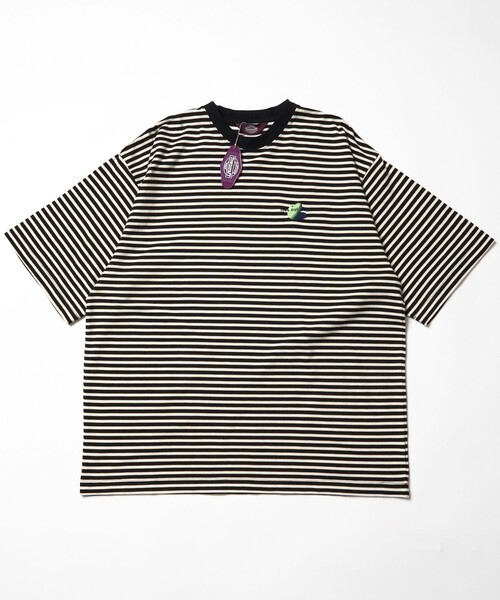 TOWNCRAFT（タウンクラフト）の「Towncraft PREP/タウンクラフトプレップ Kanoko Multi Border Tee/カノコ マルチ ボーダーTシャツ（Tシャツ/カットソー・メンズ・オフホワイト/サックスブルー・MEDIUM/LARGE）」の14枚目の写真