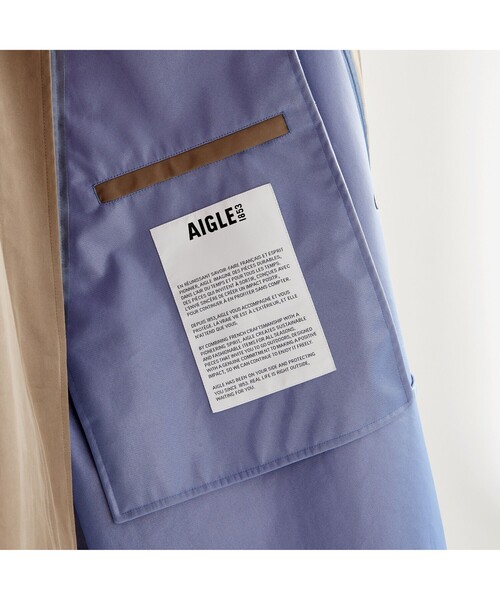 AIGLE（エーグル）の「透湿防水 3レイヤーポンチョ（マウンテンパーカー・レディース・ブラウン・M/XS）」の5枚目の写真