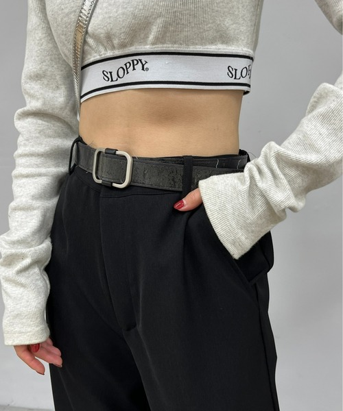 WHO'S WHO gallery（フーズフーギャラリー）の「ストレートスラックス（スラックス・レディース・チャコールグレー/ブラック/レッド/オフホワイト/ピンク・FREE）」の14枚目の写真