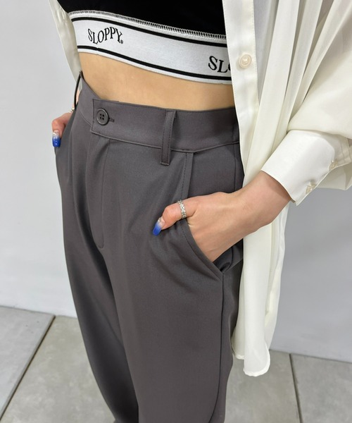 WHO'S WHO gallery（フーズフーギャラリー）の「ストレートスラックス（スラックス・レディース・チャコールグレー/ブラック/レッド/オフホワイト/ピンク・FREE）」の13枚目の写真