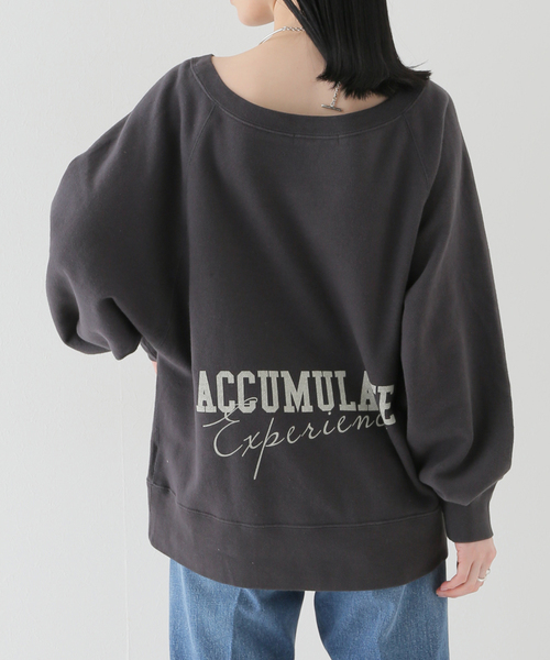 セール】back logo スウェット（Tシャツ/カットソー）｜Plage