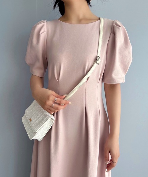 LIMMSE（リムズ）の「【LIMMSE】カットフレアロングワンピース（ワンピース・レディース・杢グレー/オフホワイト/サックスブルー/ピンク・FREE）」の9枚目の写真