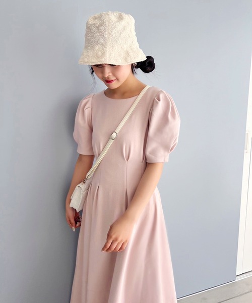 LIMMSE（リムズ）の「【LIMMSE】カットフレアロングワンピース（ワンピース・レディース・杢グレー/オフホワイト/サックスブルー/ピンク・FREE）」の8枚目の写真