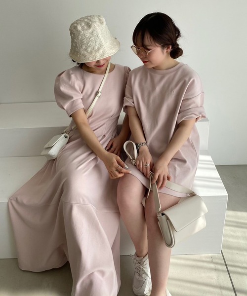 【新品・未使用】overE カットロングワンピース 24SS ホワイト　90 カットロングワンピース 24SS：ホワイト│胸が大きな女性のため
