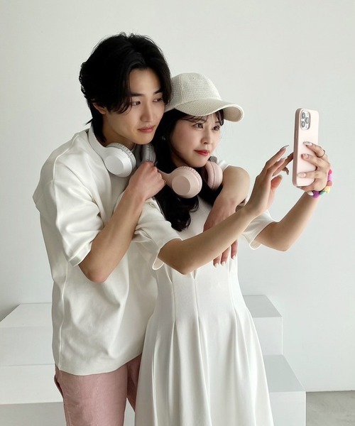 LIMMSE（リムズ）の「【LIMMSE】カットフレアロングワンピース（ワンピース・レディース・杢グレー/オフホワイト/サックスブルー/ピンク・FREE）」の17枚目の写真