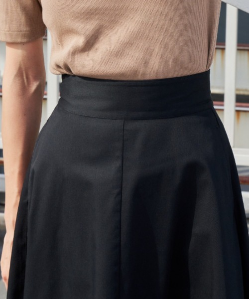 Auntie Rosa Holiday（アンティローザホリデー）の「ハイウエストフレアスカート（スカート・レディース・ブラック/ベージュ/ライトベージュ/カーキ・マルチサイズ）」の5枚目の写真