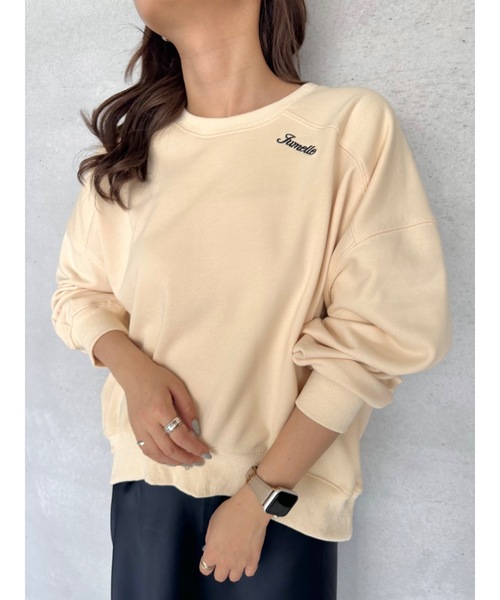 JUMELLE(ジュメロ)の「【3色展開】デイリープルオーバー(スウェット・レディース・ベージュ/ピンク/アイボリー・FREE)」の2枚目の写真