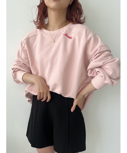 JUMELLE(ジュメロ)の「【3色展開】デイリープルオーバー(スウェット・レディース・ベージュ/ピンク/アイボリー・FREE)」の6枚目の写真