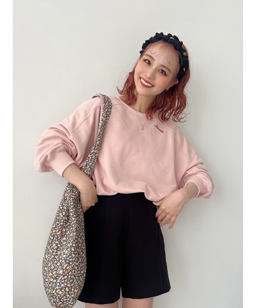 JUMELLE(ジュメロ)の「【3色展開】デイリープルオーバー(スウェット・レディース・ベージュ/ピンク/アイボリー・FREE)」の7枚目の写真