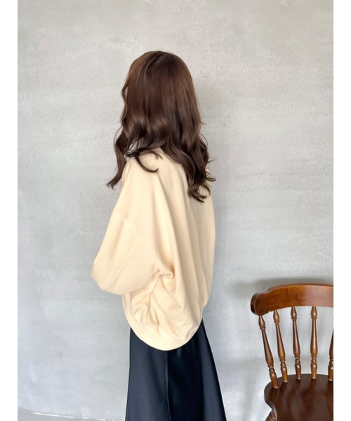 JUMELLE(ジュメロ)の「【3色展開】デイリープルオーバー(スウェット・レディース・ベージュ/ピンク/アイボリー・FREE)」の9枚目の写真