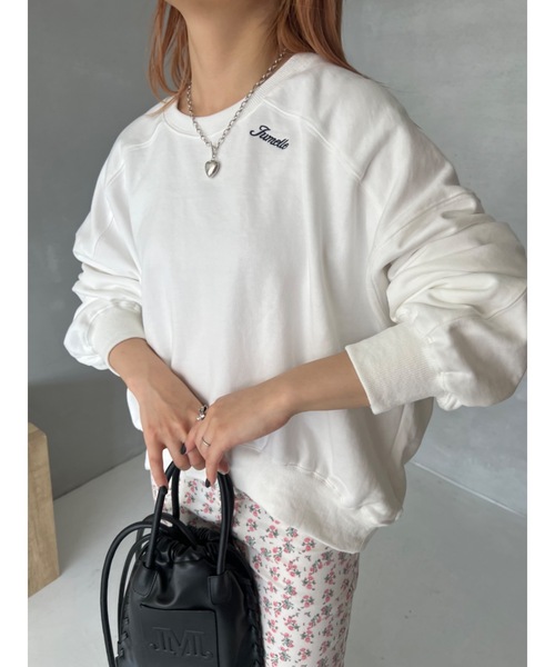 JUMELLE(ジュメロ)の「【3色展開】デイリープルオーバー(スウェット・レディース・ベージュ/ピンク/アイボリー・FREE)」の4枚目の写真