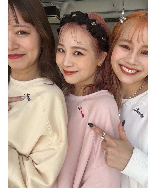 JUMELLE(ジュメロ)の「【3色展開】デイリープルオーバー(スウェット・レディース・ベージュ/ピンク/アイボリー・FREE)」の13枚目の写真