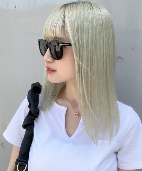 Peony（ピオニー）の「【Peony/ピオニー】/カラーレンズ ウェリントンサングラス（サングラス・レディース・グレー/ブラウン/ベージュ/ブラック・FREE）」の13枚目の写真