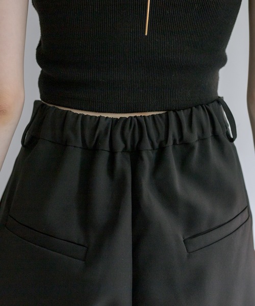 mystic（ミスティック）の「センタープレスショートパンツ（その他パンツ・レディース・アイボリー/ブラック・1/2）」の8枚目の写真