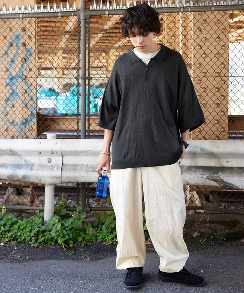 MONO-MART(モノマート)の「ナイロン バルーンシルエット イージートレーニングパンツ(その他パンツ・メンズ・グレー/ネイビー/ベージュ/ブラック/ナチュラル/オリーブ・M/L/S)」の16枚目の写真