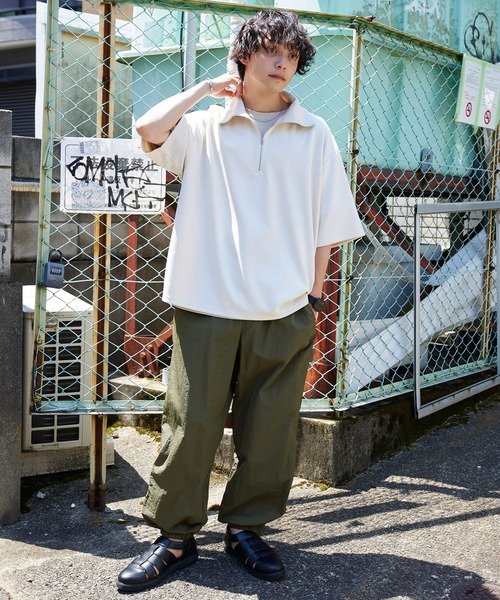 MONO-MART(モノマート)の「ナイロン バルーンシルエット イージートレーニングパンツ(その他パンツ・メンズ・グレー/ネイビー/ベージュ/ブラック/ナチュラル/オリーブ・M/L/S)」の20枚目の写真