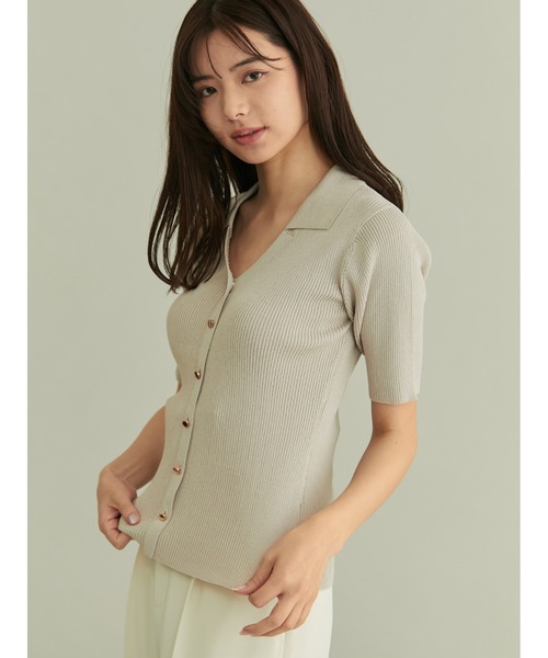 TONAL（トーナル）の「リブポロニット（ニット/セーター）」 - WEAR